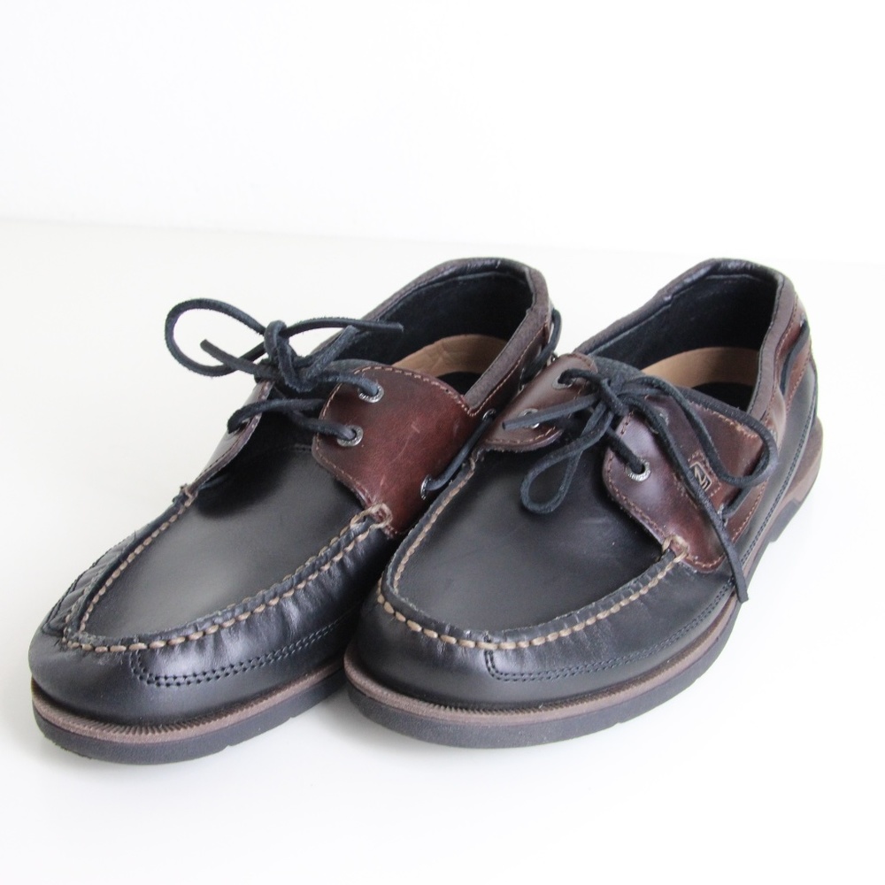 Sperry Top-Sider Boat Shoes Black/Amaretto Leather